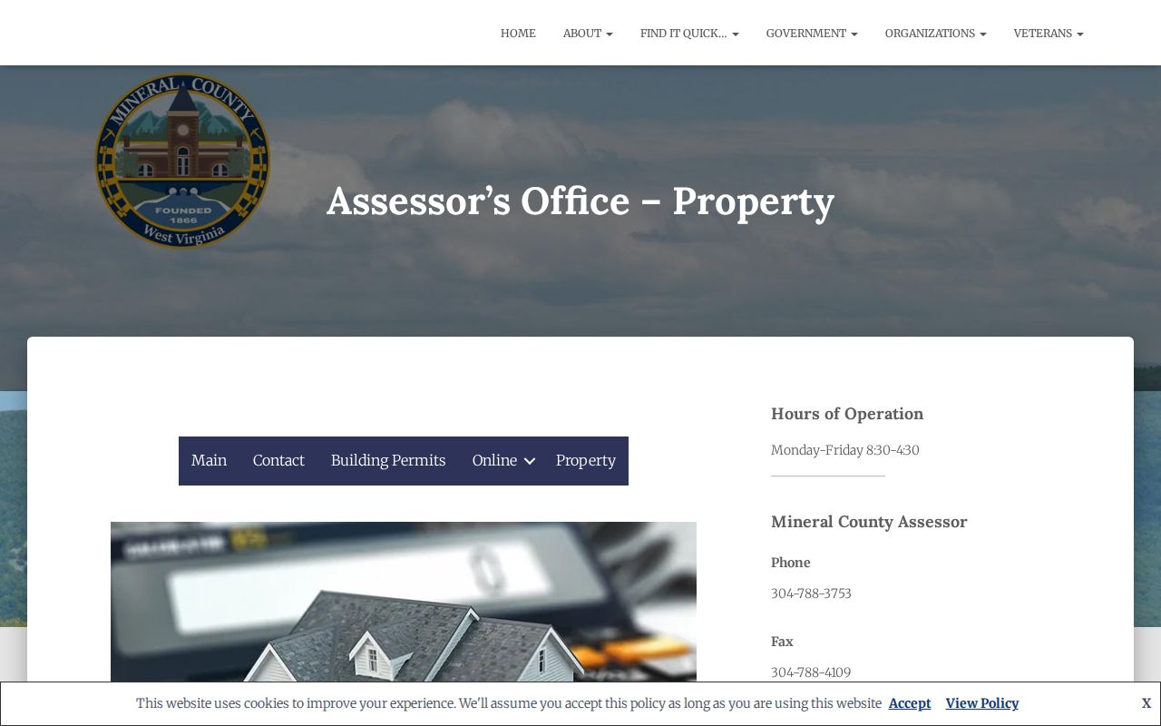 Mineral County property tax records exemption instructions for homestead and disability