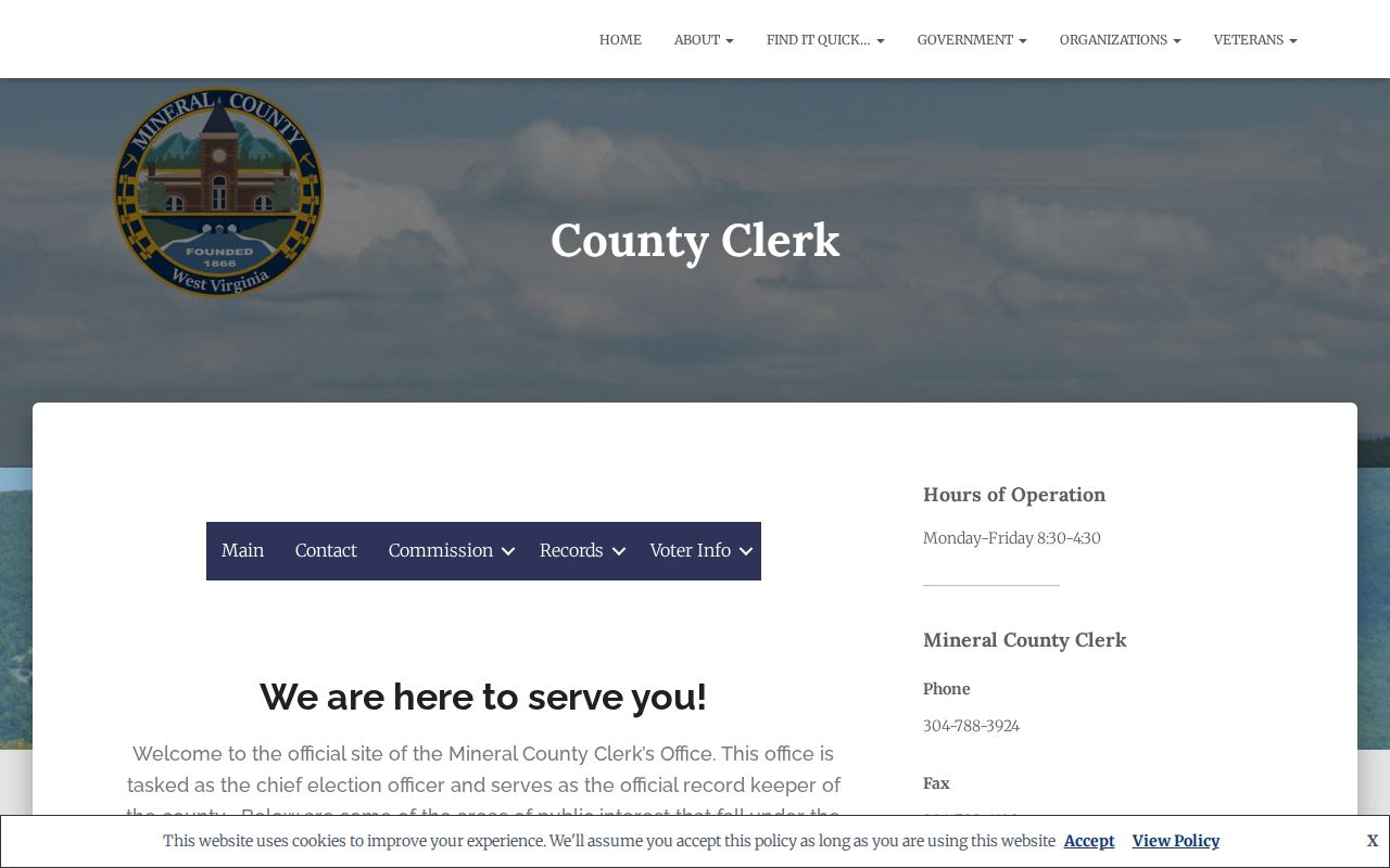 Mineral County deed records and County Clerk land record categories
